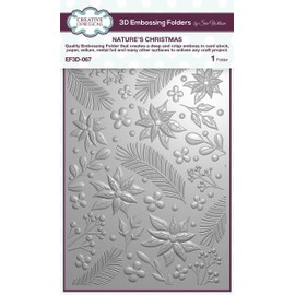 Creative Expressions Creative Expressions-3D Embossing Folder-Nature's Christmasr, 12.7 x 17.8 cm