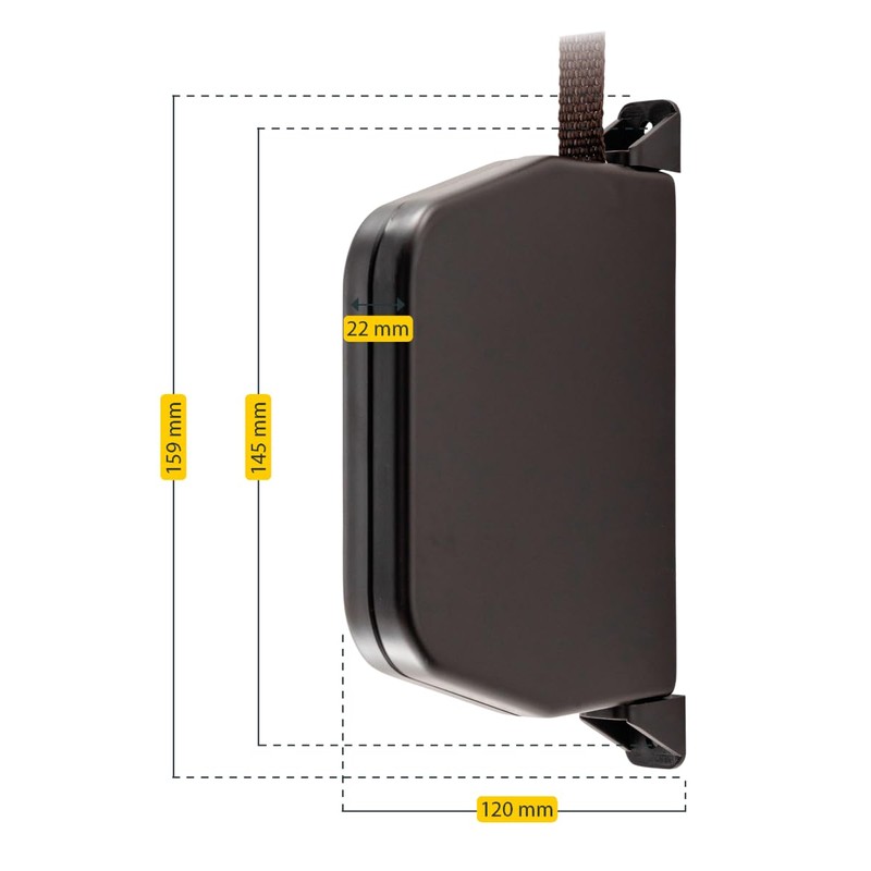 Schellenberg Mini 50504 Swivelling Screw-On Belt Winder for Roller Shutters