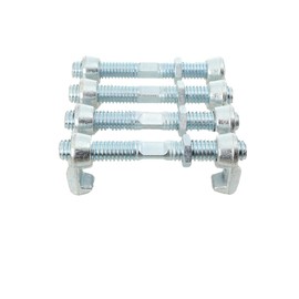 4 Pack Heavy Duty Shipping Container Clamps 280mm Carbon Steel Bridge Fitting Connector Kit, Hot-Dip Galvanized Screw Clamps for 20ft/40ft ISO Containers, Modular Homes & Sea Cargo Securing (11 inch)