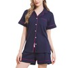 HEARTNICE Women's Short Pyjamas, Women's Short Sleeve Summer Pyjamas, Short