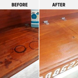 Teak Cleaner & Brightener, Pre-Finish Wood Cleaner for Outdoor Furniture & Boat Teak Surfaces, Deep-Cleaning Marine Restorer, Water-Based, Oil-Free, Easy-to-Use, 64 oz