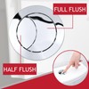 SPARES2GO Universal Toilet Cistern Double Flush Push Button Set for