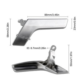 Aramox Interior Door Handle Assembly, Chrome Interior Door Handle Automotive Right Side OEM Repair Kit Fit for W204 X204 2047201171