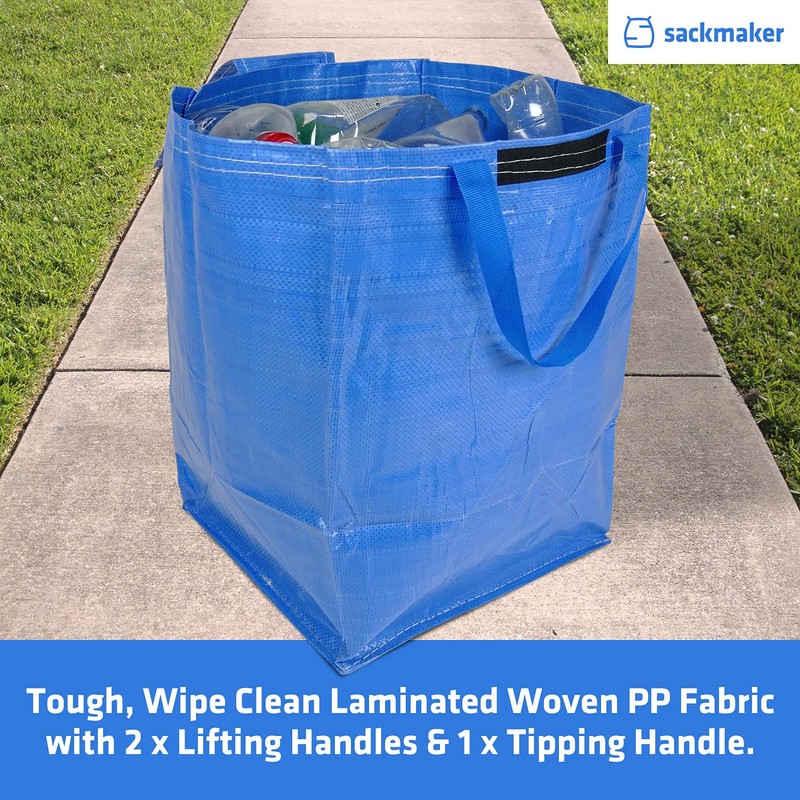47 Litre Recycling Bag with Top Flap and Handles -