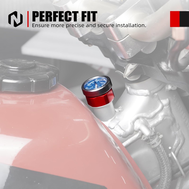 NICECNC Red Oil Level Gauge Dipstick Temperature Compatible with Honda