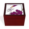 CafePress Purple Memory Keepsake Jewelry Box, 5"x5"x3.75"