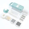 KEOUKE Vegetable Chopper Mandoline Slicer Blue - 12 in 1