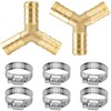 nutmanel Brass Y-piece hose connector, 12 mm, 3-way hose connector