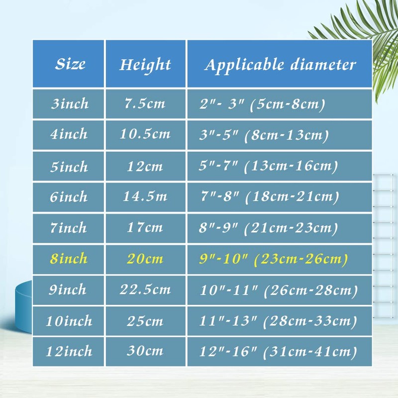Tincogo 8" Black 6pcs/set Plastic Easels Plate Display Stands Picture