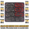 Catfish Hook Set Offset Octopus Circle & Baitholder Hooks 100-Pack