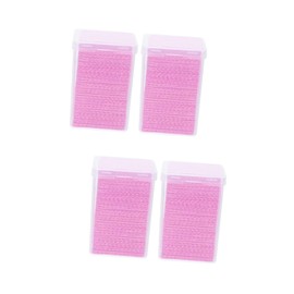 Baluue 2sets Eyelash Extension Wipes Safe Gentle Remover Pads Cleansing for Removal Travel-size Kit 400pcs*2