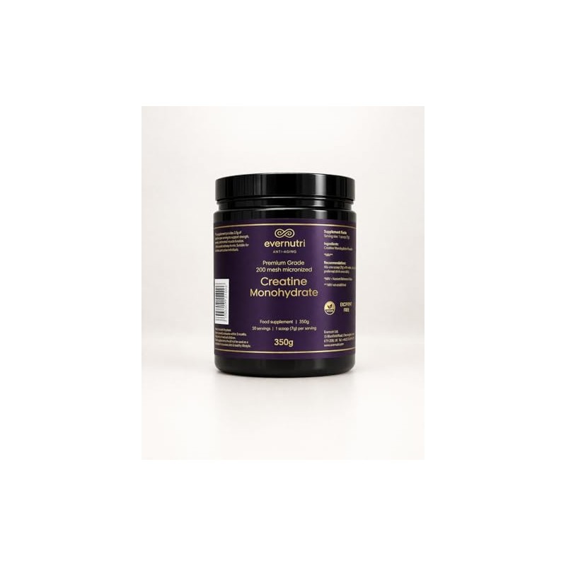 Creatine Monohydrate Powder – 350g – Unflavoured Micronised Creatine –