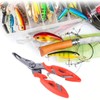 XSAJU Fishing Pliers Stainless Steel Multi-functional Split Ring Removal Needle