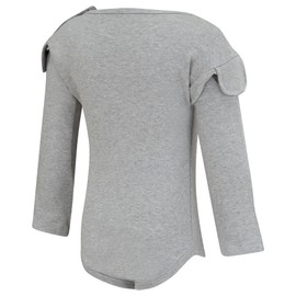 ScratchSleeves | Flip-mitt Bodysuit for Itchy Babies | Grey Marl | 2-3 Years