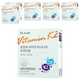 Dr. Lin Supercritical Vitamin K2 & D3 Premium, 30 tablets, 6 packs / 닥터린 초임계 비타민K2 & D3 프리미엄, 30정, 6개