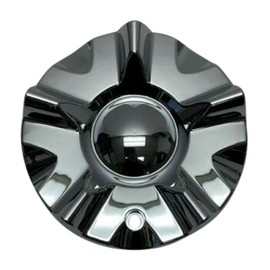 Forte Chrome No Logo Wheel Center Cap C-246-1