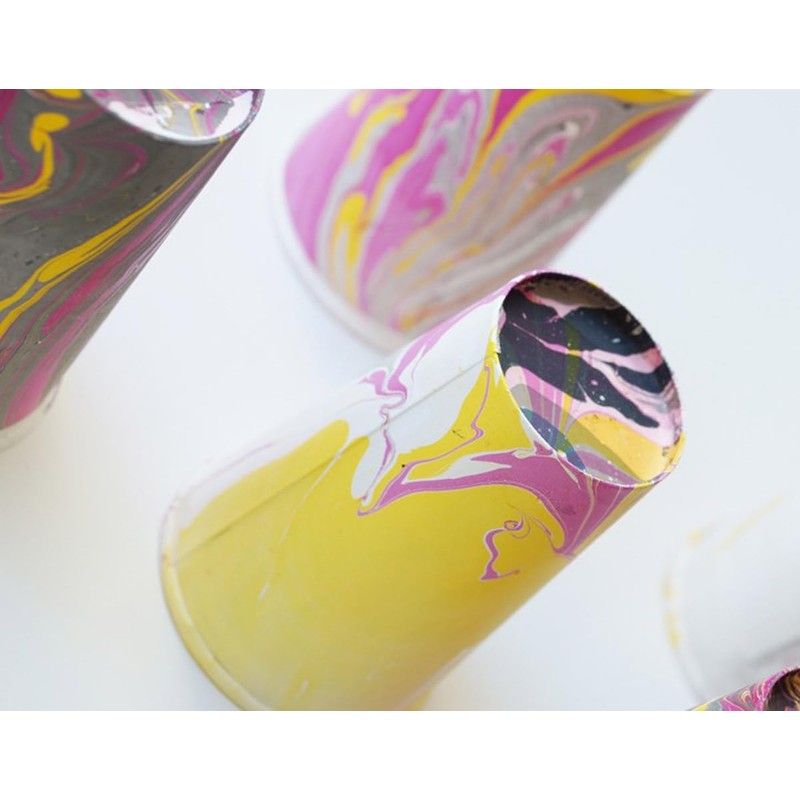 KREUL 73232 Magic Marble Marmorierfarbe, 20 ml, neon orange