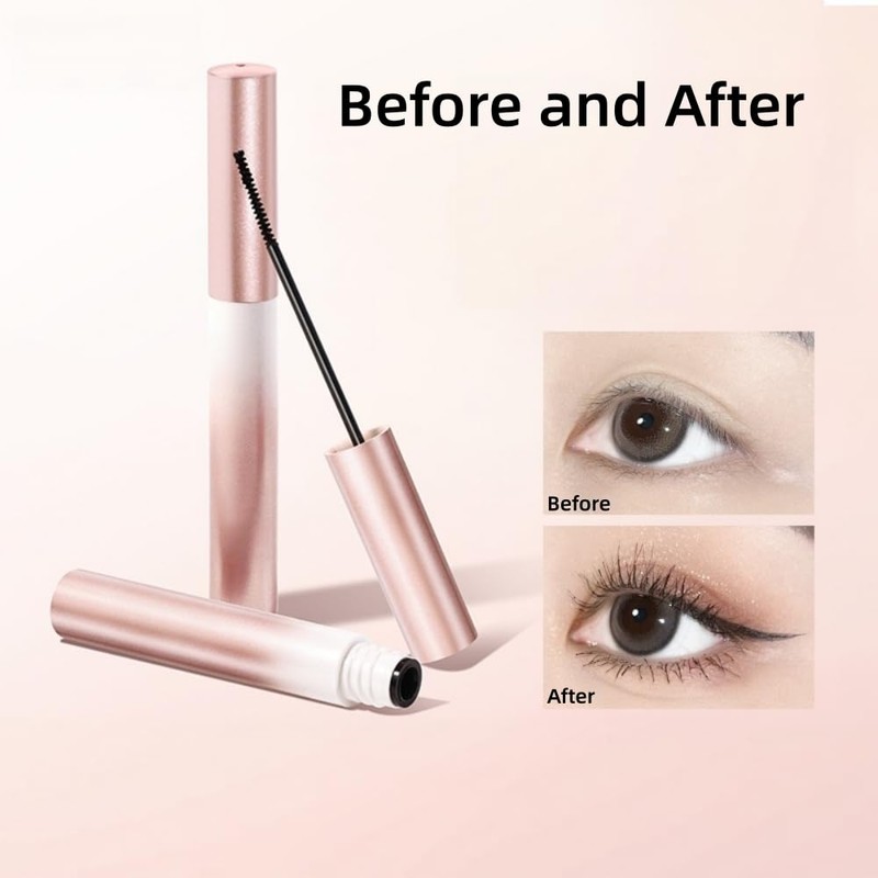 Mascara Mascara with Small Precision Brush for Fine Short Eyelashes,