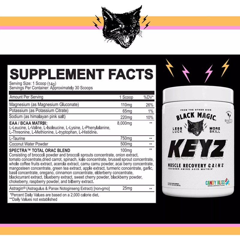 Black Magic Supply Keyz BCAA/EAA Amino Acids Muscle 30 Servings