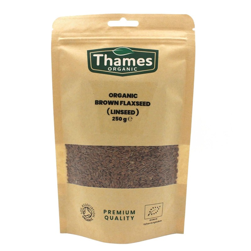 Organic Brown Flaxseed High Fiber, Omega-3s, Non-GMO, 100% Natural, Vegan,