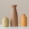 Distressed Ceramic Vase Set of 3, Modern Bohemian Farmhouse Home