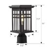 zeyu Exterior Post Light, Outdoor Pole Lantern Pillar Light Fixture