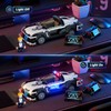 FUNWHOLE Police Patrol Car Lighting Building-Bricks Set - Cyberpunk City