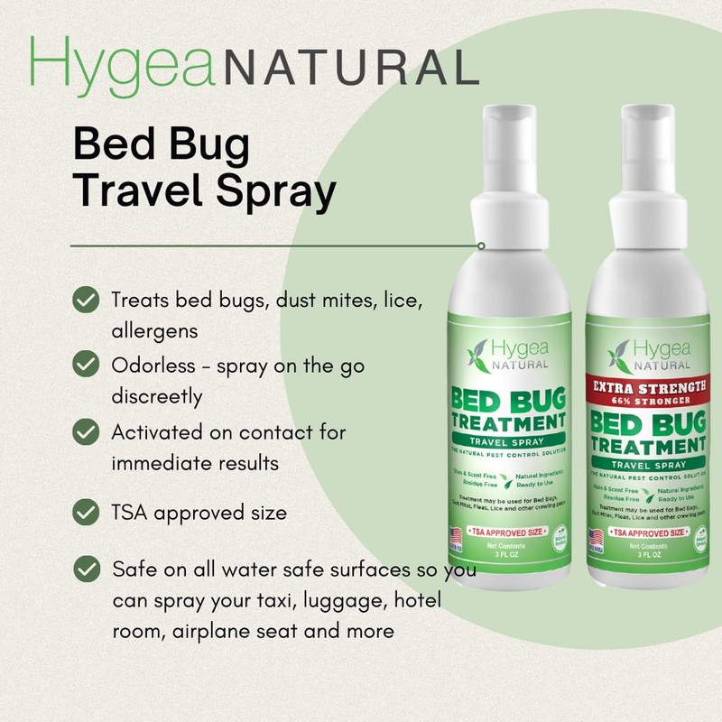 Hygea Natural Extra Strength Bed Bug & Lice Elimination Kit