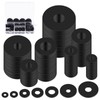 Swpeet 175Pcs 7 Sizes Flat Rubber Washers Assortment Kit, Heavy