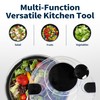 SveBake Stainless Steel Salad Spinner, 4.2 Qt Vegetable Washer, BPA-Free