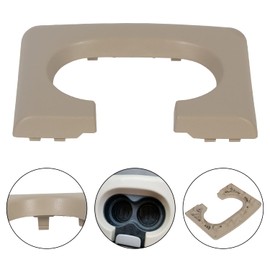 ECOTRIC Center Console Cup Holder Armrest Replacement Pad Compatible with 2004-2014 Ford F150 - Tan