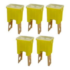 A.A Straight Male Terminal 60 Amp Fuse Replacement for PAL Auto Link, FLM Fuse Cartridge - Automotive Car Truck Audio RV (60A, 5 Pack)