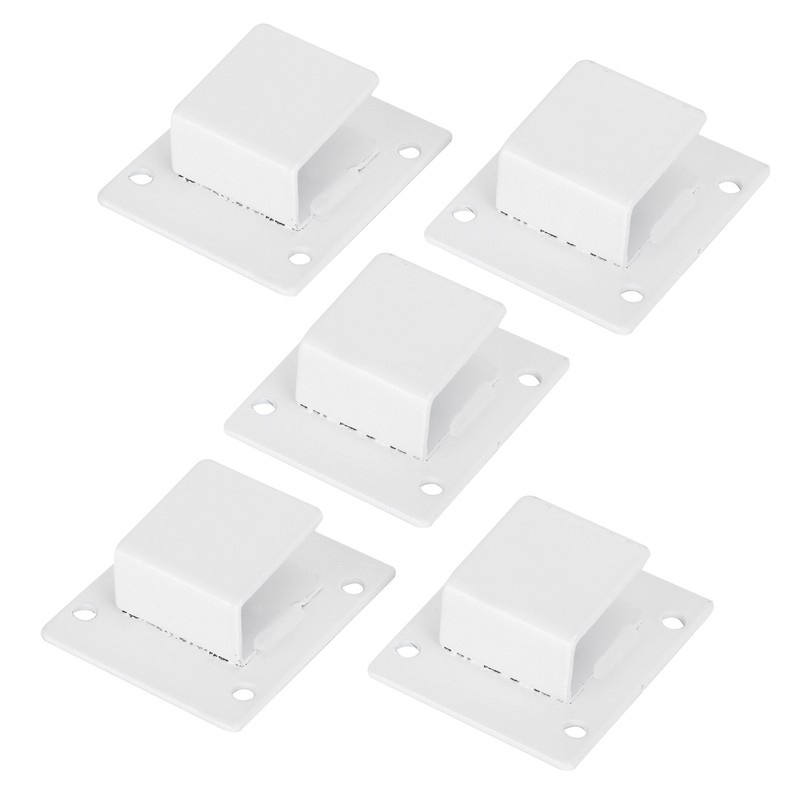 5pcs Wall Shelf Tube Holder Stainless Steel Bar Mount Bracket