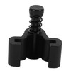 ORFOFE Barn Door Hangers Rollers Sliding Door Stopper Black Door
