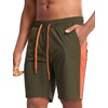 Zengjo Sports Shorts for Men(Olive Green,M)