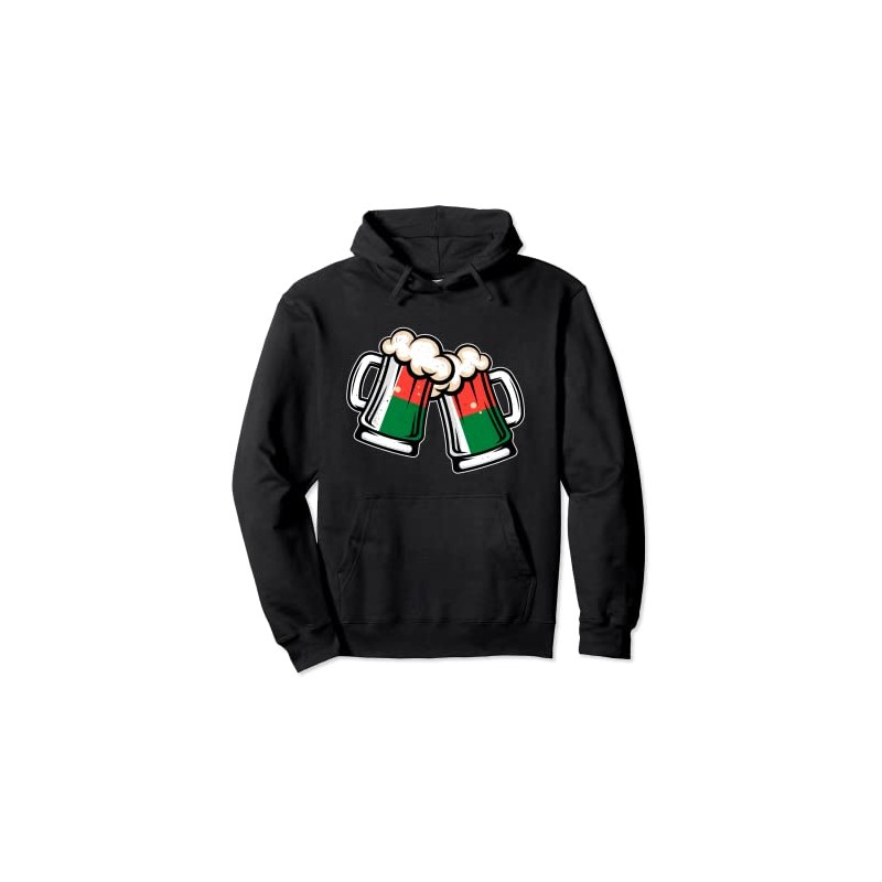 Madagascar Flag Beer Mug - Cool Malagasy Beer Pullover Hoodie