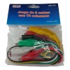 Juego De 5 Cables Con 10 Caimanes