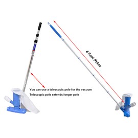 ATIE Pool Spa Jet Vacuum Fine Mesh Bag Replacement for In-ground / Above-ground Pool Spa Jet Vacuum Pool Cleaner