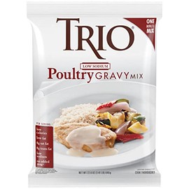 Trio Chicken Gravy Mix, Low Sodium, Just Add Water, 22.6-oz Bag