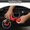 CheroCar 2PCS Front Bumper Tow Hook Cover，Tow Trailer Hitch Protector