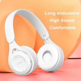 Upgraded Hybrid Noise Cancelling Headphones with Transparent Modes Wireless Bluetooth with Mic Deep Bass Soft-Earpads Hi-Fi Audio Comfortable Fit Long Playtime for Home Office Travel Over Ear White