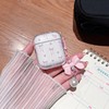 MINSCOSE Compatible with AirPods 1/2 Clear Case,Cute Bow Ribbon Heart