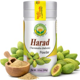 BASIC AYURVEDA Haritaki (Harad) Powder | 3.53 Oz (100g) | Supports Digestion & Daily Wellness | Pure Ayurvedic Herbal Powder | No Added Colors & Flavors | Non-GMO, Gluten-Free & Vegan