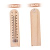 CAXUSD Professional Wall Thermometer Pcs Wooden Room Thermometers Accurate Temperature