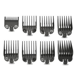 Cortapelos Profesional, Juego de Guía de Peine Universal para Recortador de Cabello de 8 Piezas Repuestos para Cabello, Accesorio para Peines de Límite de Peluquería para la Mayoría