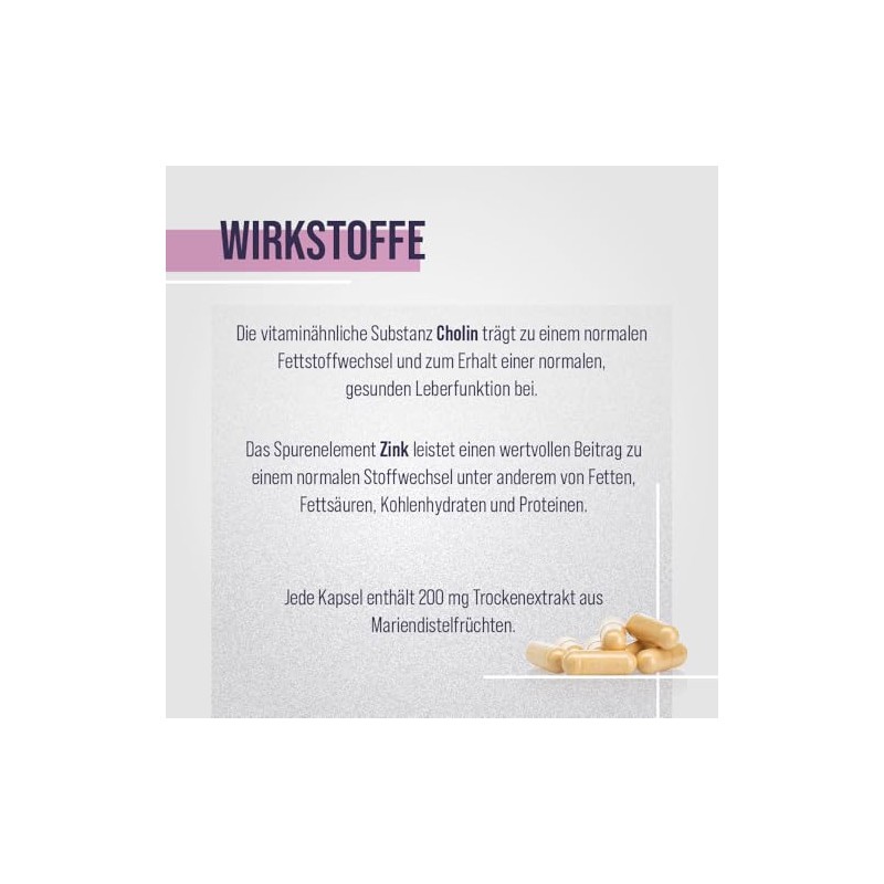 Sanct Bernhard Milk Thistle Capsules with 200 mg Milk Thistle