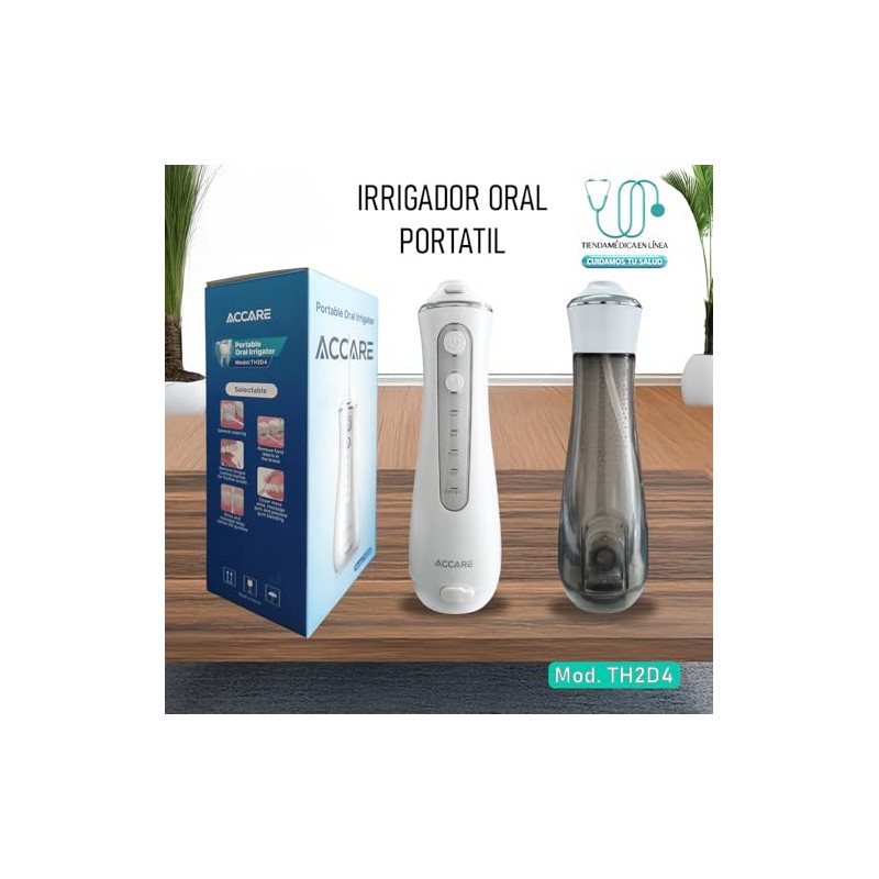 MEDIMETRICS Irrigador Portátil Bucal â€“ Accare TH2DA