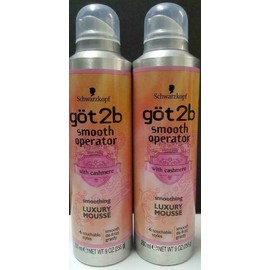 Schwarzkopf 2 Pack Schwarzkopf Got2b Smooth Operator Smoothing Luxury Mousse 9 oz each