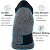 CWVLC Unisex Cushioned Compression Athletic Ankle Socks Multipack, 6-pairs Black