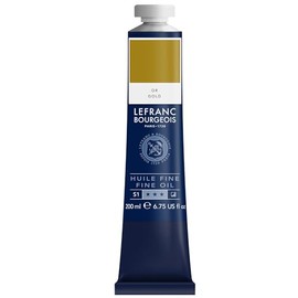 Lefranc Bourgeois 301857 Fine Oil Paint in Excellent Quality, Lightfast with Even Consistency, 200 ml Tube, Ideal for Stretcher Frames, Canvas, Painting Cardboard, Silver Colour